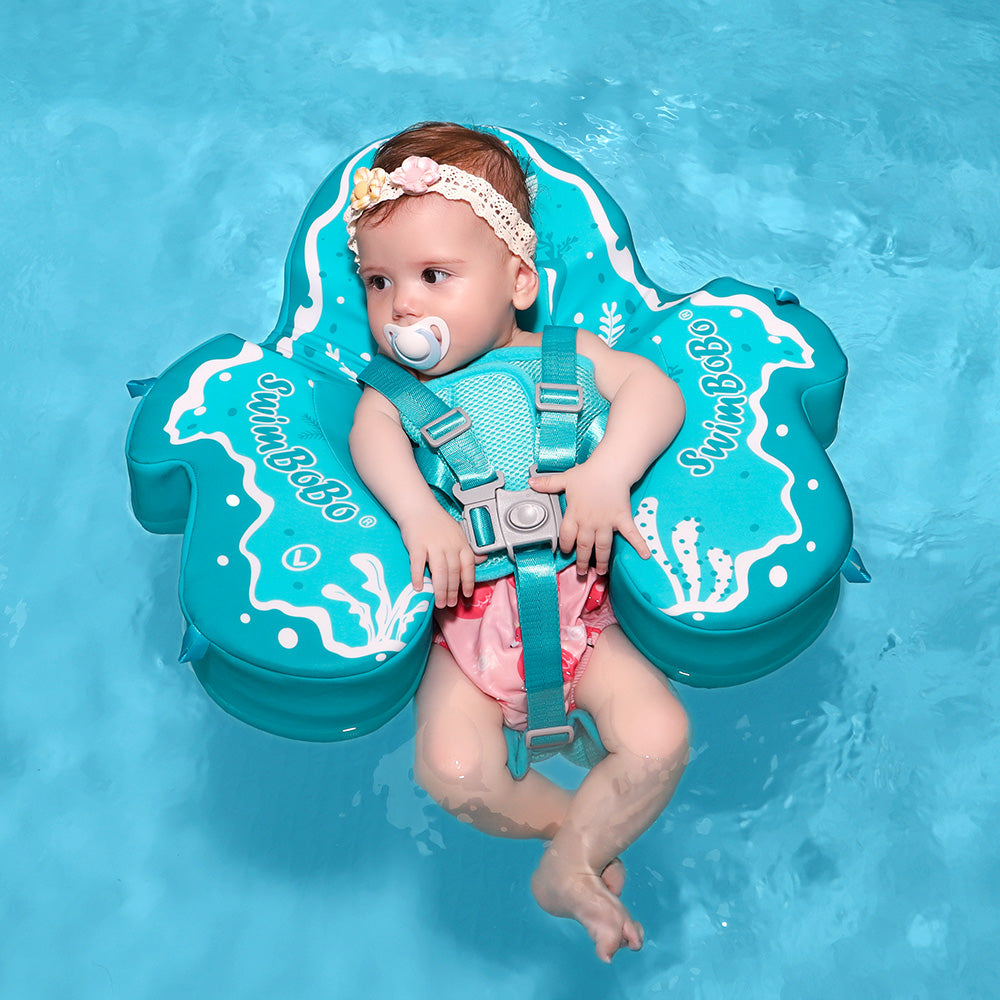 Swimbobo Non-inflatable Baby Float with Canopy (4 Months - 48 Months)