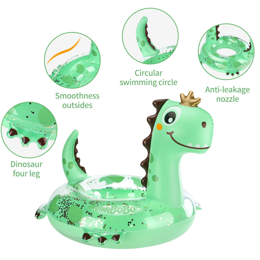 Inflatable Dinosaur Swimming Float for Kids (Over 3 Years old)