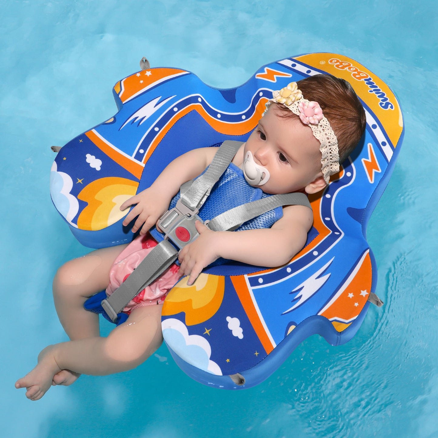 Swimbobo Non-Inflatable Baby Float with Canopy (4-48 Months)