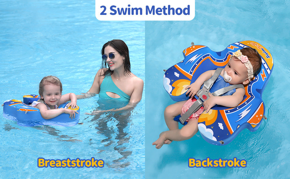 Swimbobo Non-Inflatable Baby Float with Canopy (4-48 Months)