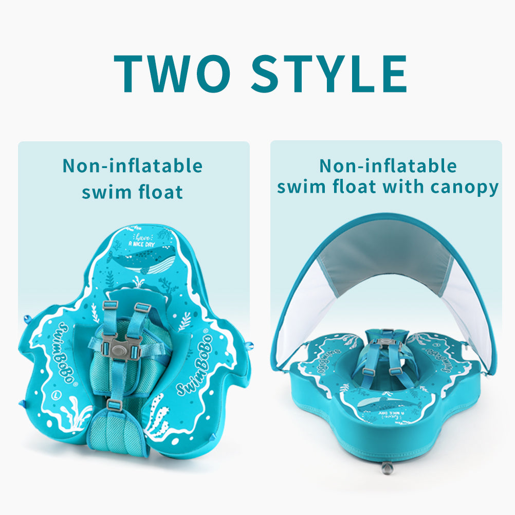 Swimbobo Non-inflatable Baby Float with Canopy (4 Months - 48 Months)