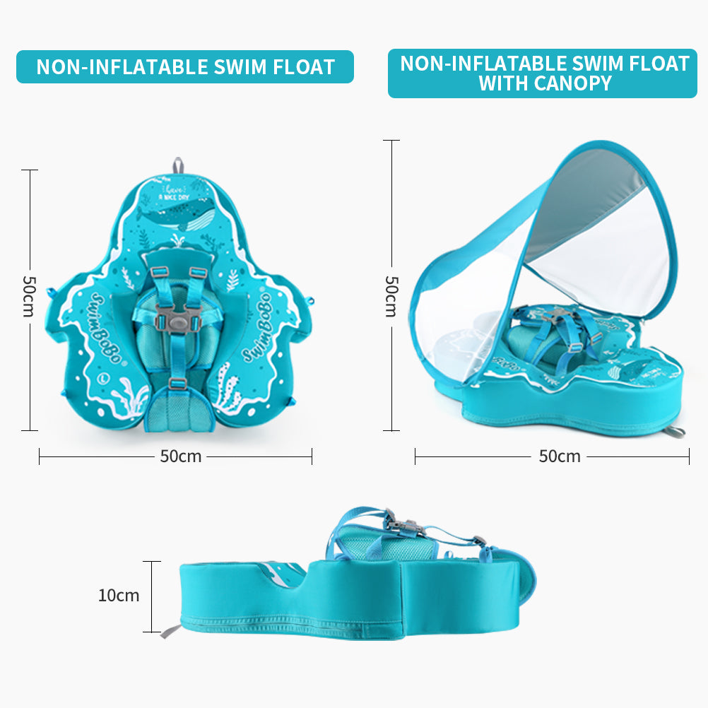 Swimbobo Non-inflatable Baby Float with Canopy (4 Months - 48 Months)