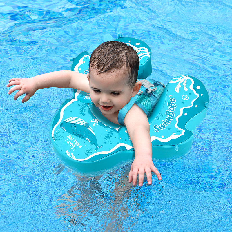 Swimbobo Non-inflatable Baby Float with Canopy (4 Months - 48 Months)