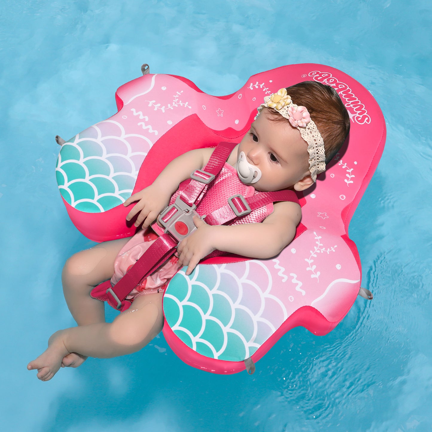 Swimbobo Non-Inflatable Baby Float with Canopy (4-48 Months)
