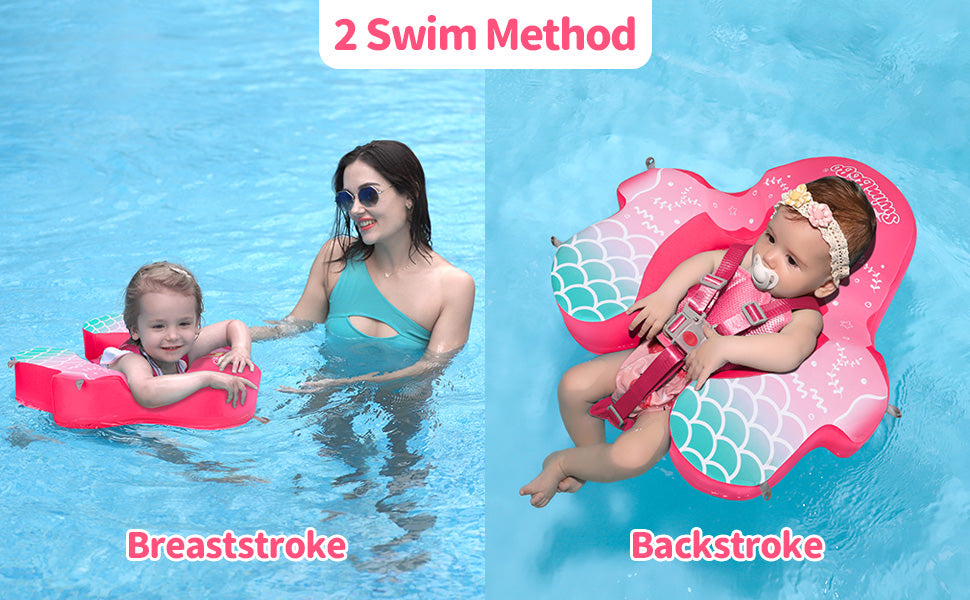 Swimbobo Non-Inflatable Baby Float with Canopy (4-48 Months)