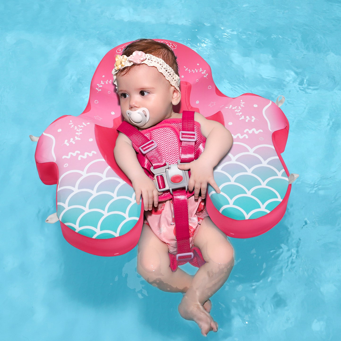 Swimbobo Non-Inflatable Baby Float with Canopy (4-48 Months)