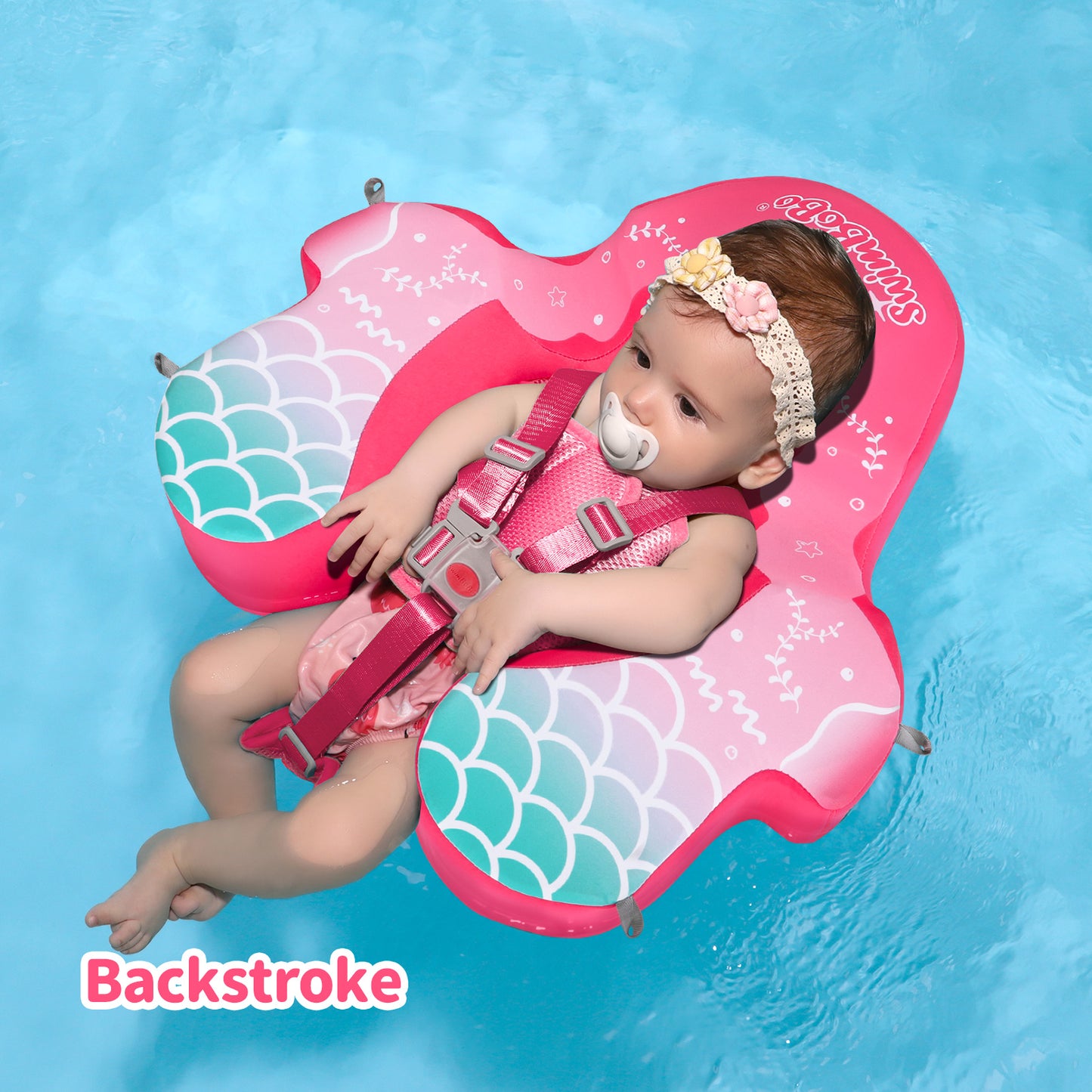 Swimbobo Non-Inflatable Baby Float with Canopy (4-48 Months)