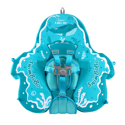 Swimbobo Non-inflatable Baby Float with Canopy (4 Months - 48 Months)