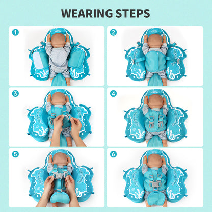Swimbobo Non-inflatable Baby Float with Canopy (4 Months - 48 Months)