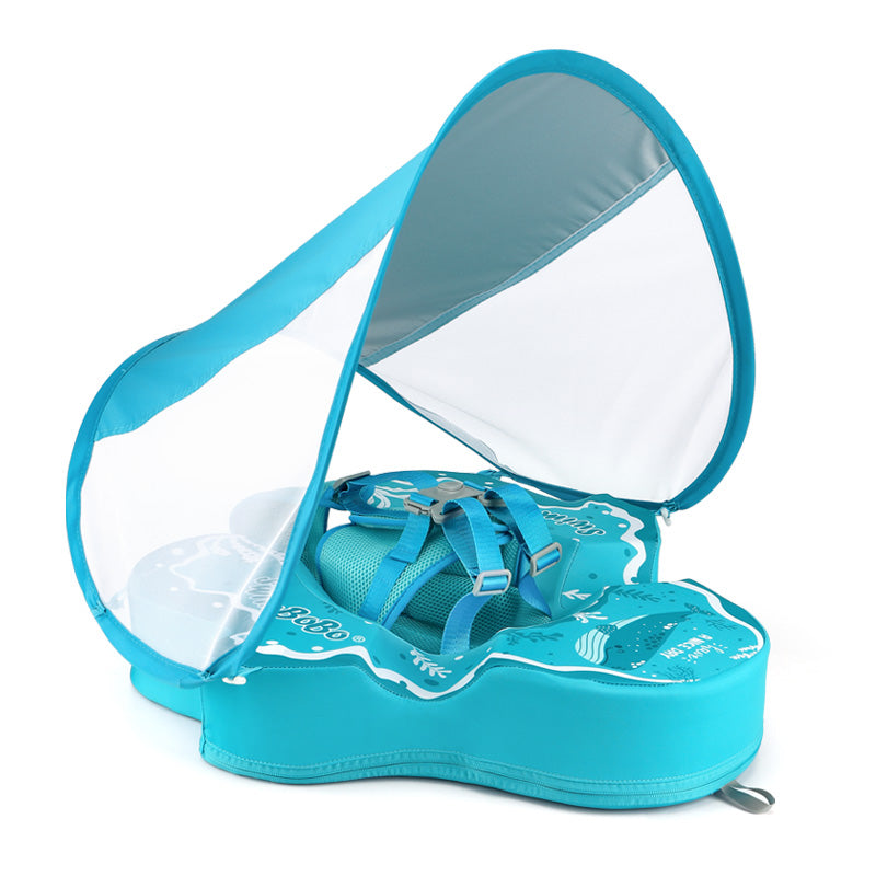Swimbobo Non-inflatable Baby Float with Canopy (4 Months - 48 Months)
