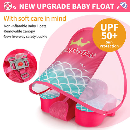 Swimbobo Non-Inflatable Baby Float with Canopy (4-48 Months)